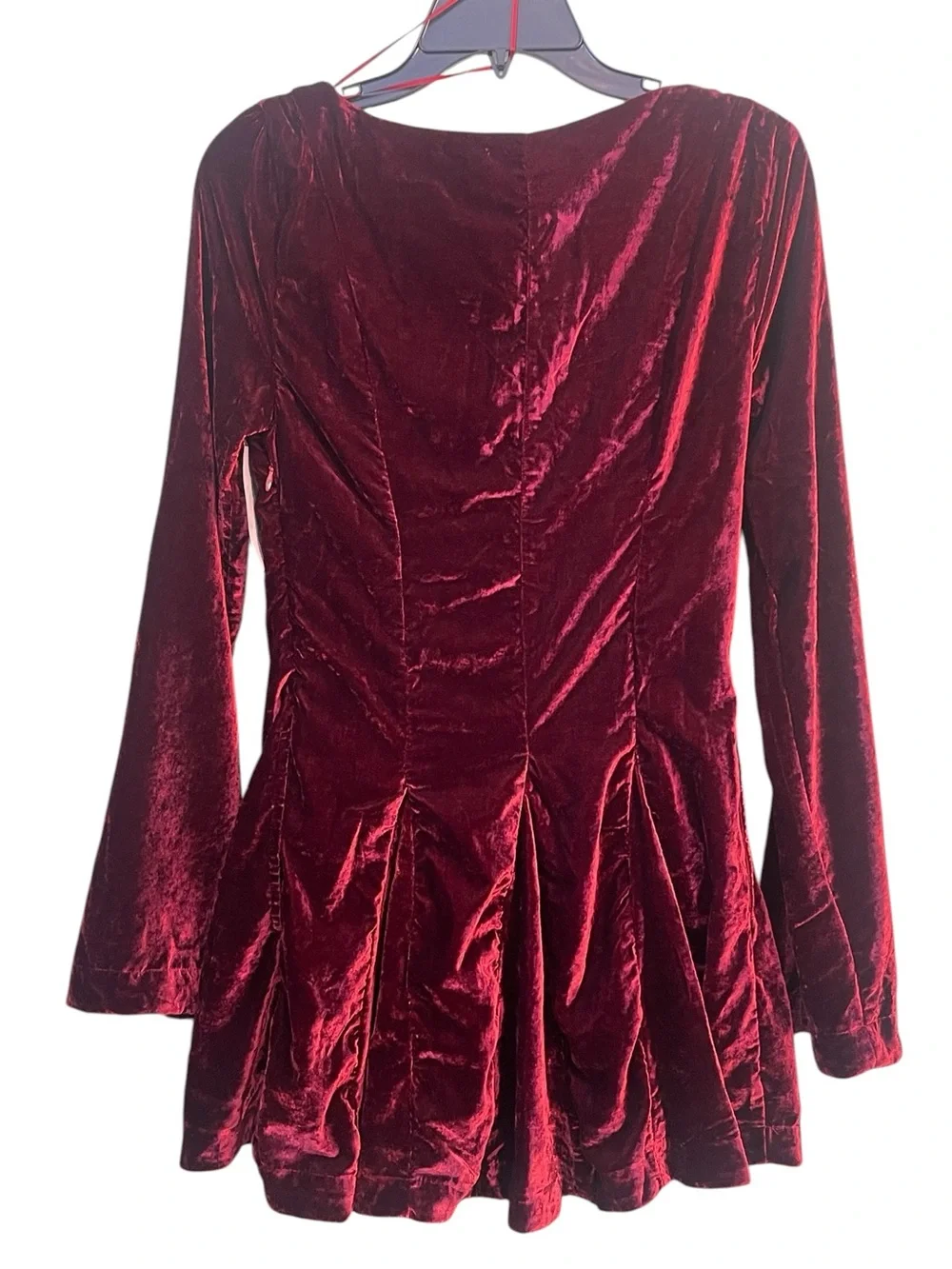 NWT- Free People Linney velvet mini dress. Size small? See measurements below. - Picture 4 of 12
